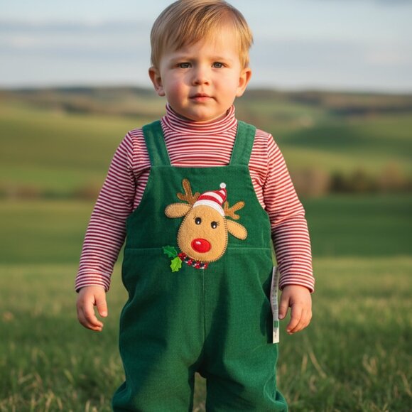 Rare Editions Reindeer Christmas 2-Piece Outfit – Size 18M - Picture 1 of 6